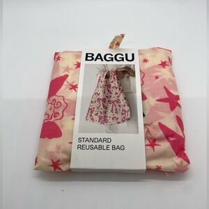BAGGU Standard Reusable Tote Bag CHERUB BOW PINK